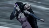 Palm Siberia using Wink Blue while carrying Komugi in 'Hunter X Hunter' (Image via Madhouse)
